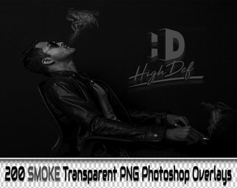 200 RAUCH TRANSPARENT PNG Photoshop Overlays, Digitale Textur, Hintergrund, Foto, Fotografie, Rauch, Nebel, Feuer, Nebel, Zigarette