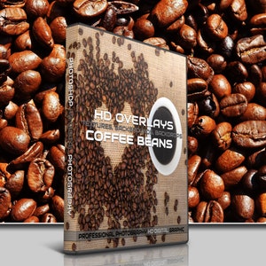 200 COFFEE  PHOTOSHOP OVERLAYS, Digital Textures, Backgrounds, Backdrops, Photo, Photography, Coffee, Coffee Beans, Drink, Smoke, Steam