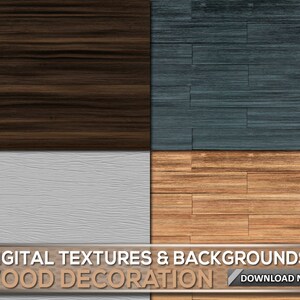 60 WOOD TEXTURES & BACKGROUNDS - Wood Photoshop Overlays, Wood Backgrounds, Wood Textures, Wood Digital Background, Digital Backdrop