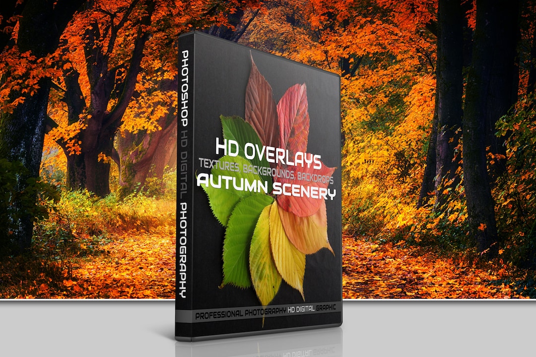 200 AUTUMN PHOTOSHOP OVERLAYS, Backgrounds, Backdrops, Digital ...