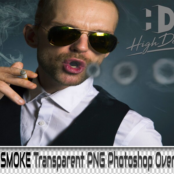 100 Smoke Effect PNG Photoshop Overlays (Digital Download)