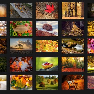 200 AUTUMN PHOTOSHOP OVERLAYS, Backgrounds, Backdrops, Digital ...