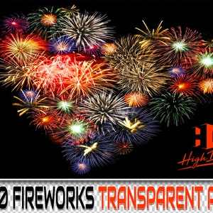 200 FIREWORK TRANSPARENT PNG Photoshop Overlays, Digital Texture, Background, Backdrop, Photo, Firework, Wedding, Night, Effects, Overlays