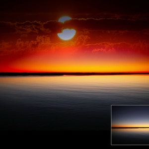 60 SUNSET SKY OVERLAYS Sunrise and Sunset Photoshop Overlays, Backgrounds, Wedding Photography Backgrounds Digital Collection image 4