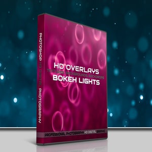200 BOKEH PHOTOSHOP OVERLAYS, Digital Textures, Backgrounds, Backdrops, Photo, Photography, Bokeh, Light, Effect, Glitter, Dust, Confetti