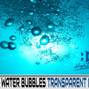100 WATER BUBBLES TRANSPARENT Png Photoshop Overlays, Digital Texture, Background, Backdrop, Photo, Photography, Png Bubbles, Png Bubble