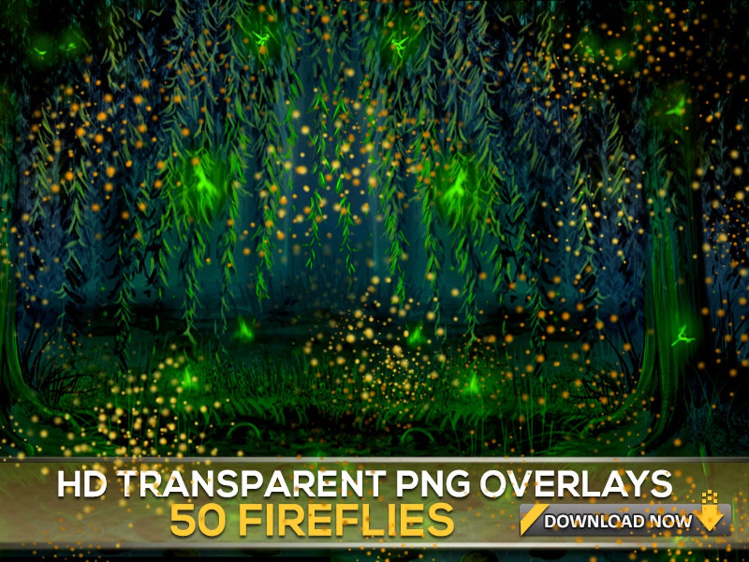 50 Firefly Transparent Png Overlays, Fireflies Overlays