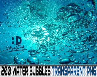 200 WATER BUBBLES TRANSPARENT Png Photoshop Overlays, Digital Texture, Background, Backdrop, Photo, Photography, Bubbles, Bubble, Overlay