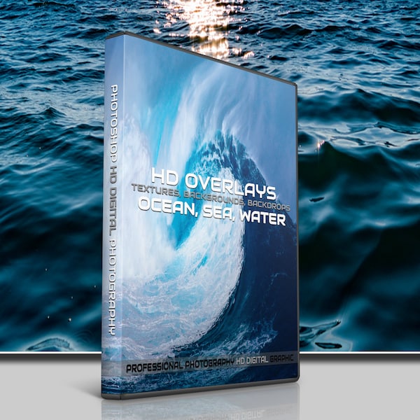 200 WAVES PHOTOSHOP OVERLAYS, Digital Textures, Backgrounds, Backdrops, Photo, Photography, Ocean, Sea, Waves, Water, Splash, Splatter, Wave