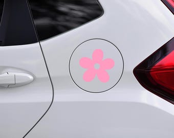 Daisy Flower Fuel Cap Sticker | Car Sticker | Bumper Sticker | Car Decal | Passenger Princess | Cute Decal | Cute Car Sticker