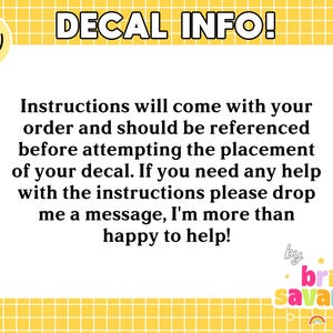 DECAL INFO!