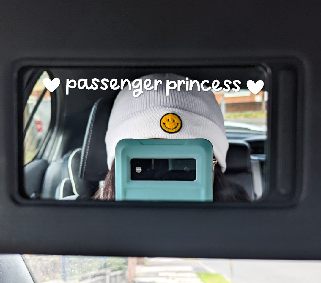 Passenger Princess Daisy Car Mirror Decal Passenger Mirror Rearview