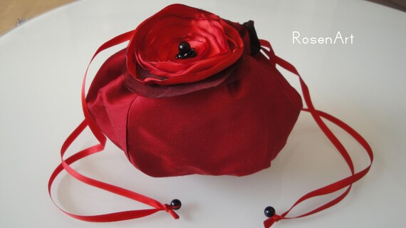 red bridal bags