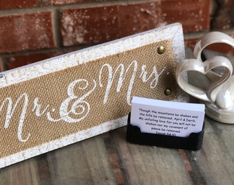 Tarjetas de escritura personalizadas para bodas