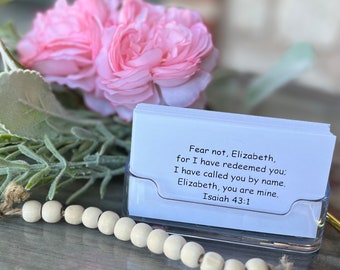 He Knows Your Name Personalized Scripture Cards