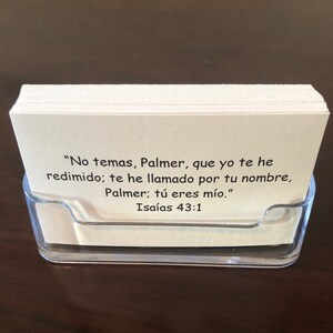 SPANISH He Knows Your Name Cards Personalized Scripture Cards image 4