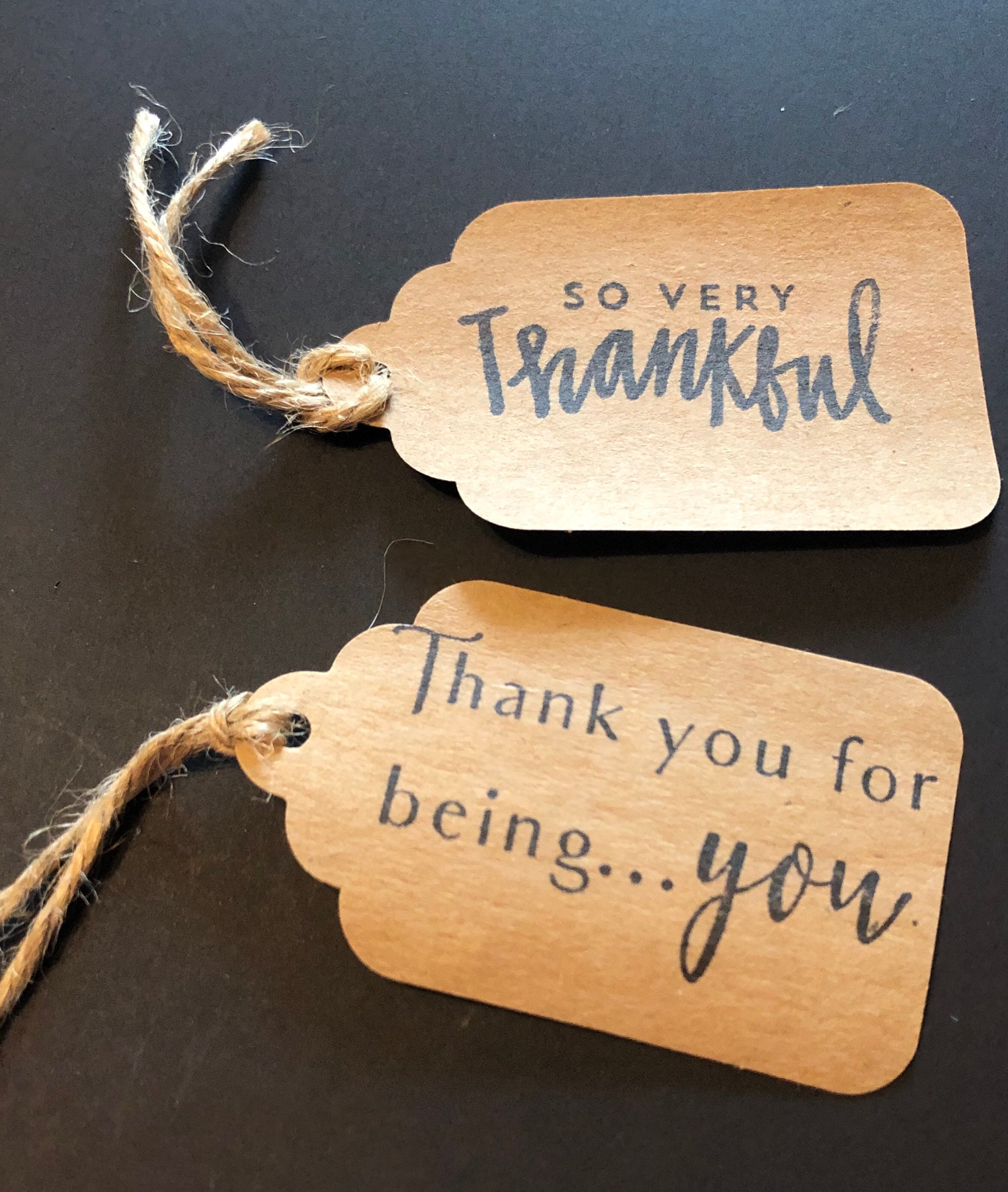 Thank You Gift Tags Etsy
