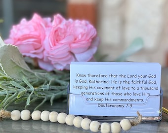 FAITH He Knows Your Name Cards Personalized Scripture Cards