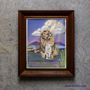 The Lion and the Lamb 8x10 Print