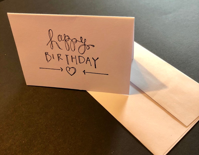 Birthday Cards With Envelopes Etsy