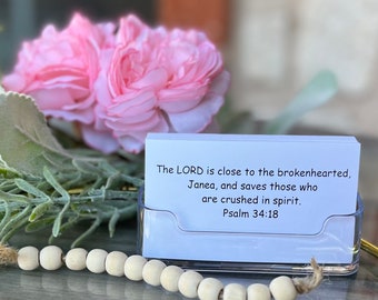 GRIEF He Knows Your Name Cards Personalized Scripture Cards