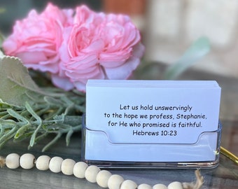 HOPE He Knows Your Name Cards Personalized Scripture Cards