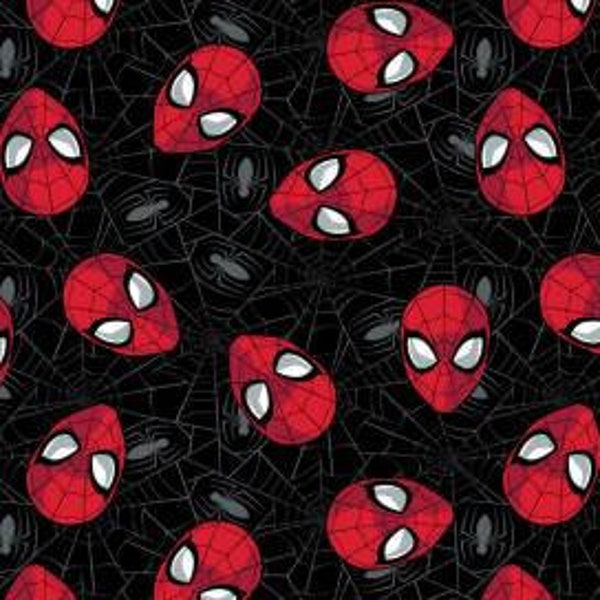 Marvel Fabric Spiderman Web Fabric Red Marvel Quilt Kawaii Superheroes Spiderweb Superhero Comic Book Characters Fabric Black Fabric