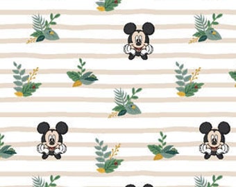 Disney Mickey Mouse Stripe Fabric Camelot Fabrics Green Disney Quilt Fabric Disney Mask Fabric Cotton Quilt Fabric