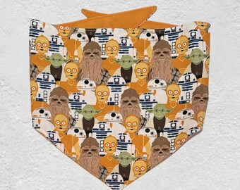 Star Wars Dog Bandana Pet Accessories Pet Gift Yoda Chewbacca C3PO Medium