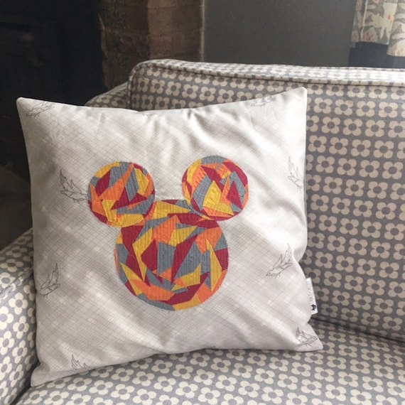 Mickey Mouse Pillow Disney Pillow Throw Pillow 14 X 14 Pillow Etsy