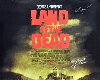 Land Of The Dead Cast Signiertes Filmposter X4 - Simon Baker, Dennis Hopper 27"X 40"W/COA."