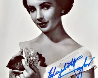 Elizabeth Taylor signerad foto - National Velvet - Katt på ett hett plåttak med äkthetsintyg