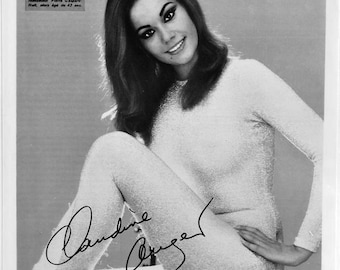 Claudine Auger Signed Photo - The Avengers, James Bond Thunderball - W/COA