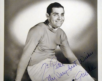 クラーク・ゲーブル直筆サイン入り写真 - 風と共に去りぬ（COA付き