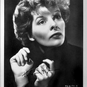 Katharine Hepburn Signed Photo – Morning Glory, The Philadelphia Story W/COA