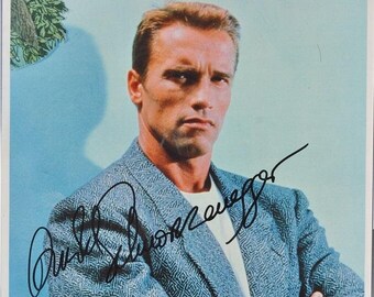 アーノルド・シュワルツェネッガー直筆サイン入り 5 x 7 コマンドー