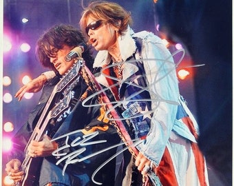 スティーブン・タイラーのサイン入りエアロスミス11 x 14インチ