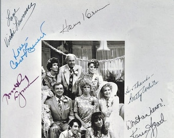 Mama's Family Cast Signed Photo X8 - Carol Burnett, Harvey Corman, Betty White W/COA