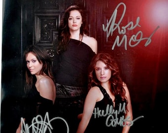 Charmed Cast Signed Photo X3 – Alyssa Milano, Shannen Doherty + W/COA