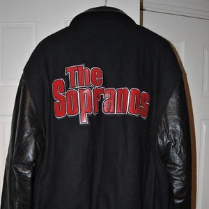 Vintage 1990s the Sopranos HBO Apparel Leather Varsity Style Jacket / Embroidered / Patchwork / the Sopranos Promo - Etsy Vintage 1990s the Sopranos HBO Apparel Leather Varsity Style Jacket / Embroidered / Patchwork / the Sopranos Promo - Etsy