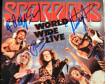 The Scorpions – World Wide Live Signed Album X3 - Rudolf