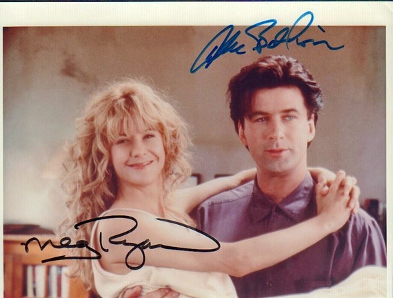 メグライアン & アレックボールドウィン サイン入り写真 Prelude To A  