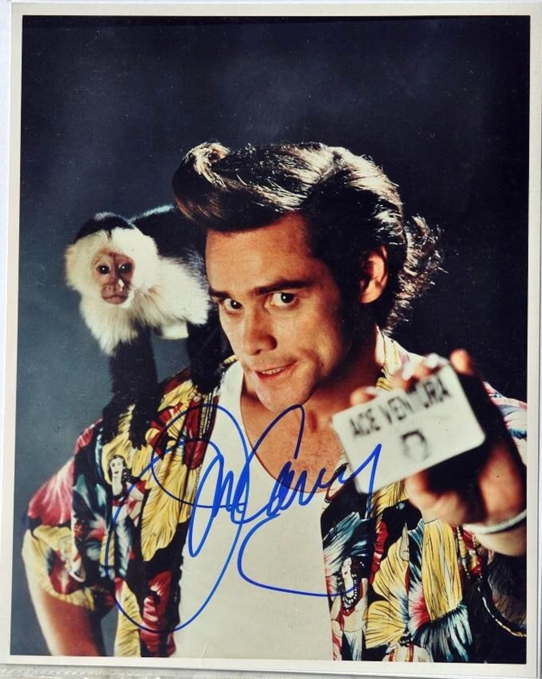 Jim Carrey Signed Photo Ace Ventura Pet Detective When Etsy