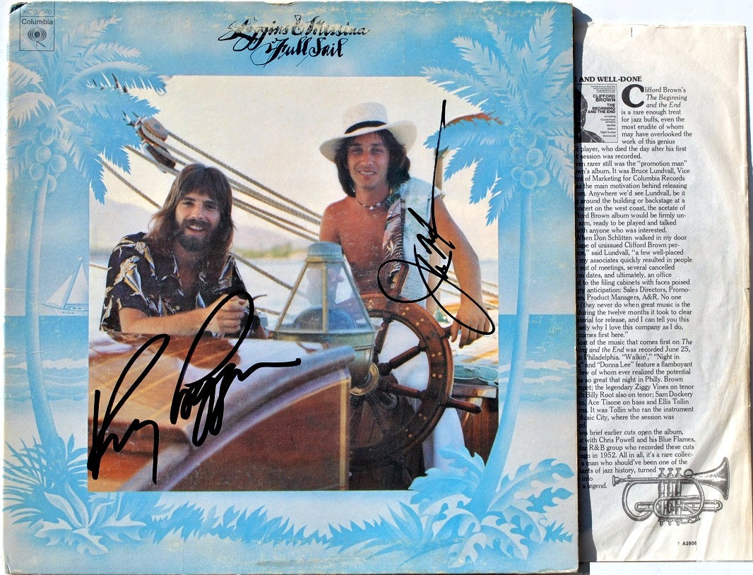 Loggins and Messina Full Sail Signed Album X2 Kenny Loggins, Jim