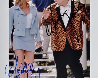 Chris Farley & Nicolette Sheridan Signed Photo - Beverly Hills Ninja - W/COA