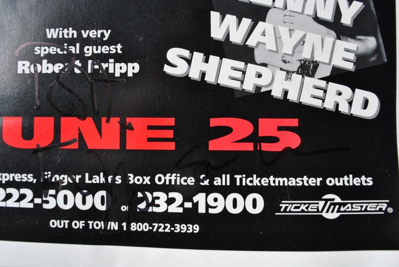 G3 Signed 1997 Concert Tour Poster X3 – Joe Satriani, Steve Vai