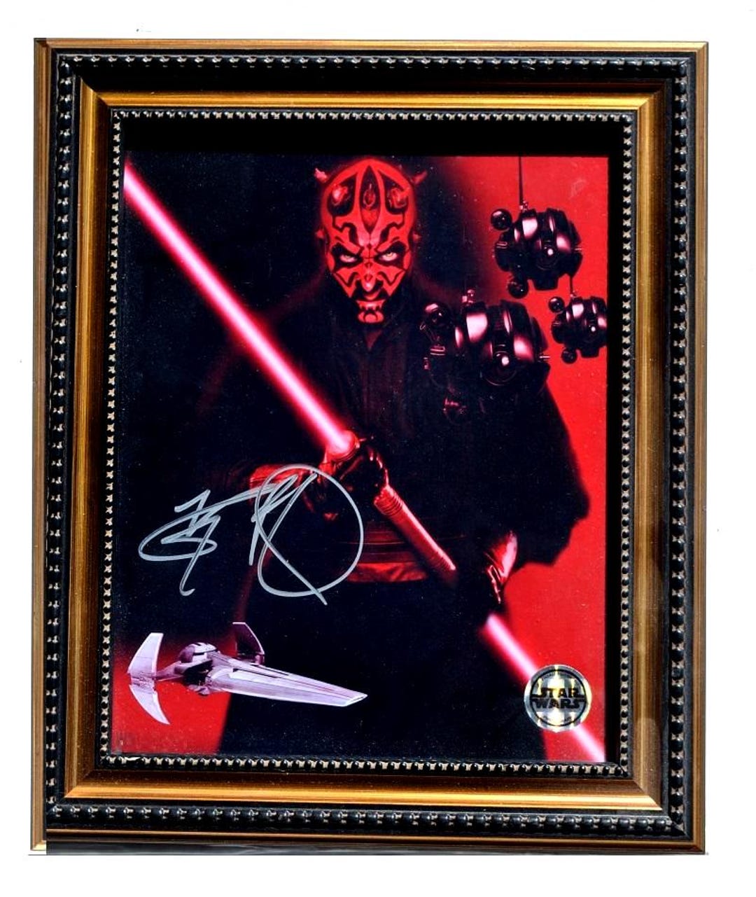 Ray Park Signed Framed Photo – Star Wars Phantom Menace + W/COA - Etsy