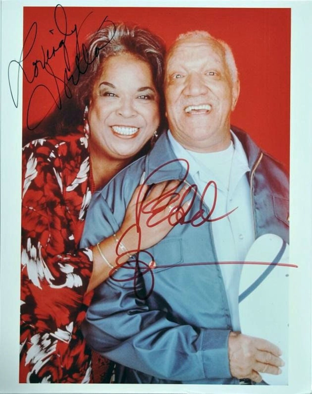 Redd Foxx & Della Reese Signed Photo the Royal Family, Harlem Nights W