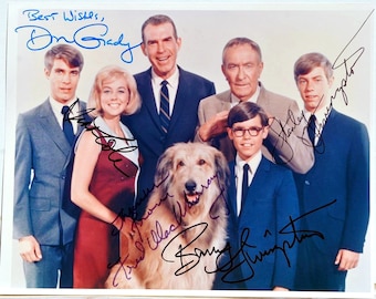 MY THREE SONS Cast Signed Photo X3 – Stanley Livingston, Don Grady + W