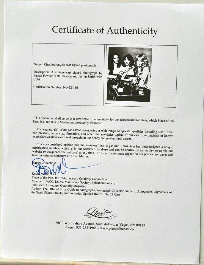 チャーリーズ・エンジェル キャストサイン入り写真3枚 - ファラ